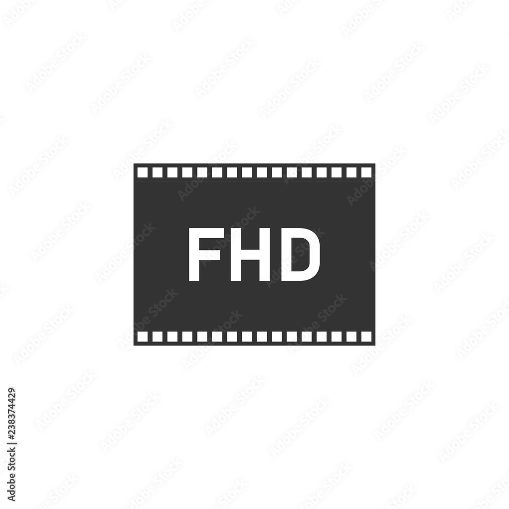Obraz premium Full hd icon flat
