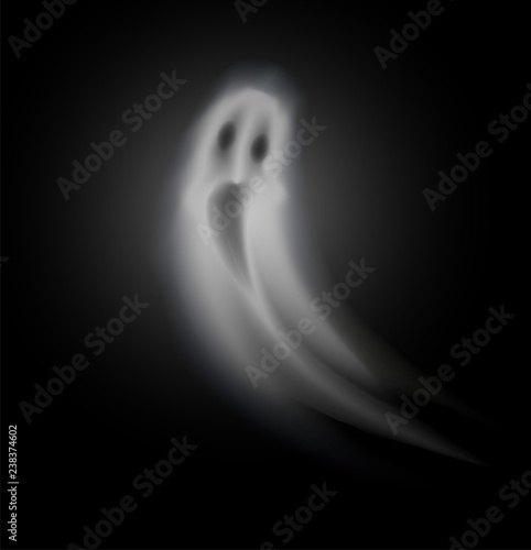 Ghost of Halloween Poltergeist Isolated Vector