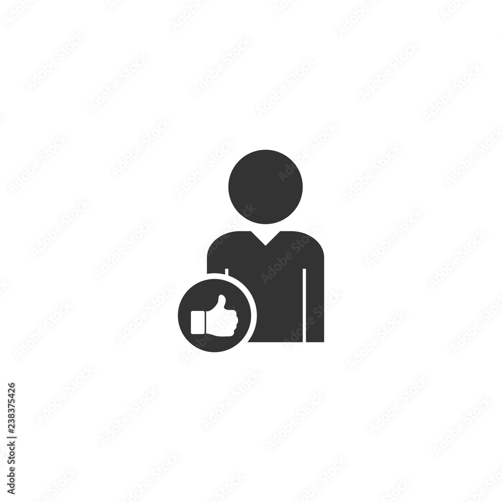 Avatar like icon flat Avatar like icon flat
