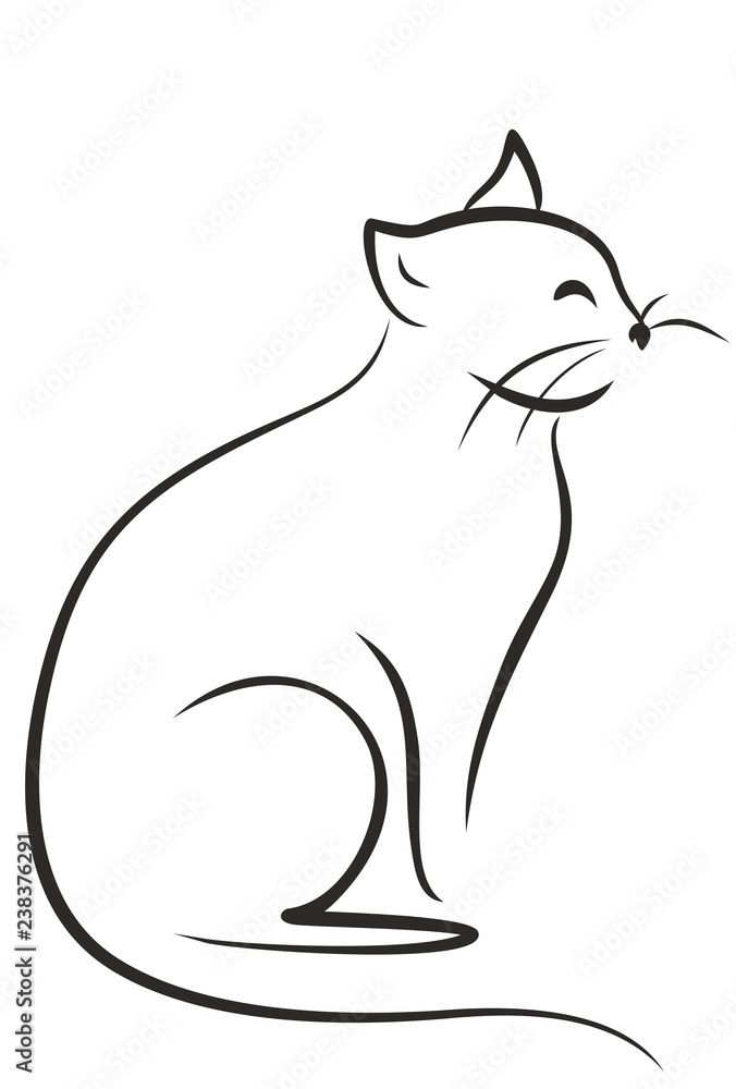 Силуэт кошки Силуэт кошки