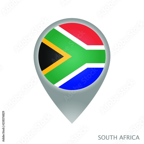 Map pointer with flag of South Africa. Gray abstract map icon. Vector Illustration. Free Download Map pointer with flag of South Africa. Gray abstract map icon. Vector Illustration. - GFXLoad