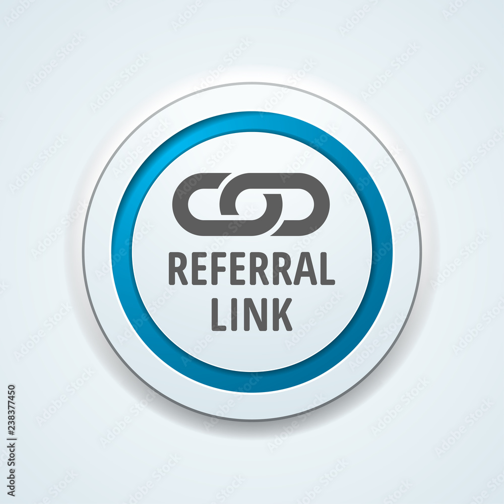 Referral Link Button illustration Referral Link Button illustration