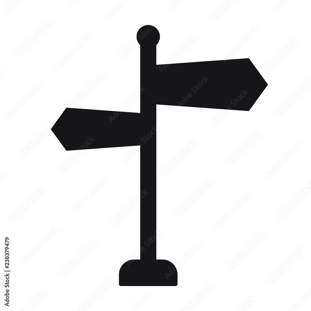 Signpost vector icon Signpost vector icon