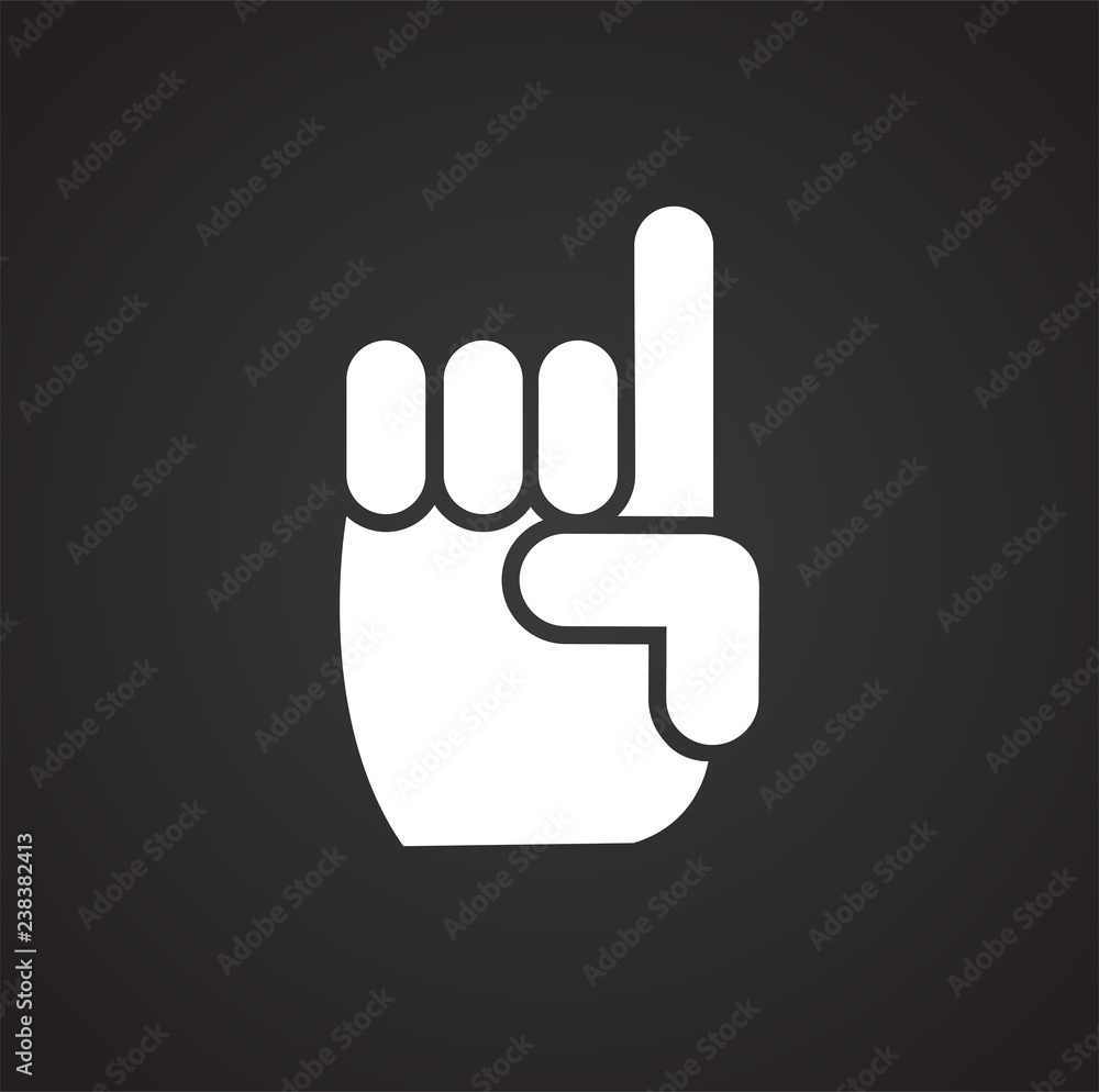 Pointer gesture icon on white background for graphic and web design, Modern simple vector sign. Internet concept. Trendy symbol for website design web button or mobile app Pointer gesture icon on white background for graphic and web design, Modern simple vector sign. Internet concept. Trendy symbol for website design web button or mobile app
