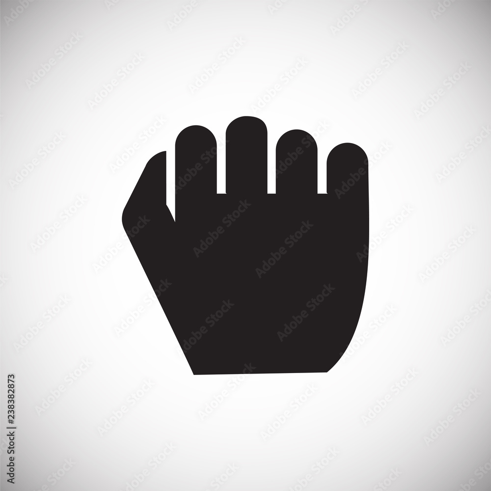 Fist icon on white background for graphic and web design, Modern simple vector sign. Internet concept. Trendy symbol for website design web button or mobile app Fist icon on white background for graphic and web design, Modern simple vector sign. Internet concept. Trendy symbol for website design web button or mobile app