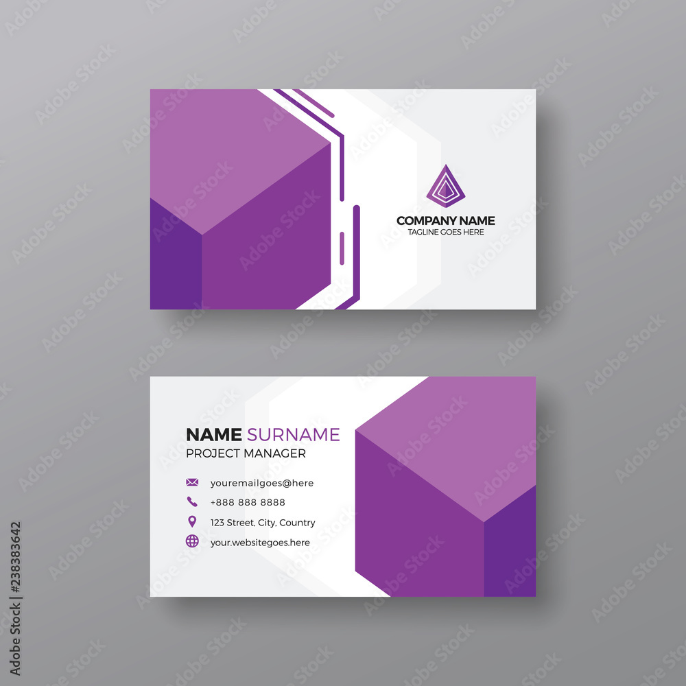 Fototapeta premium Creative business card design template