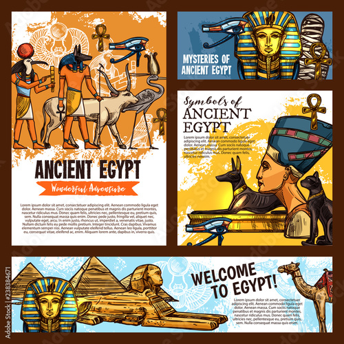 Egypt ancient culture symbols, Cairo travel tours