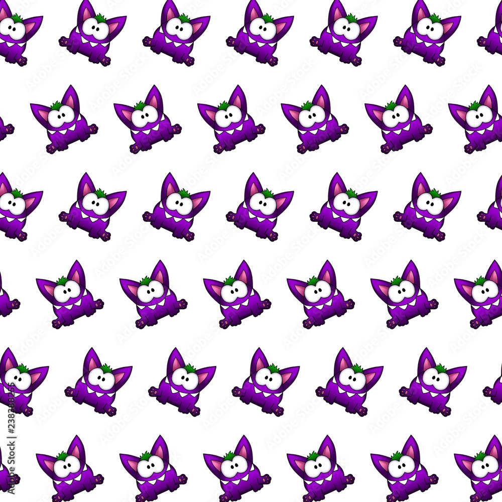 Purple gremlin - sticker pattern 40