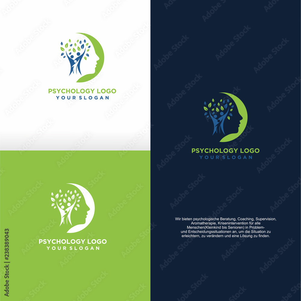 Fotografie psychology illustration with a tree