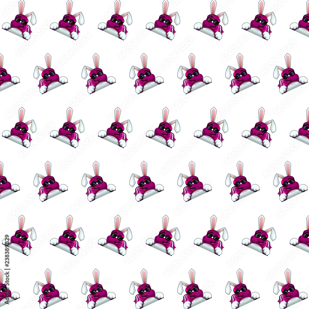 Ninja rabbit - sticker pattern 19 Ninja rabbit - sticker pattern 19