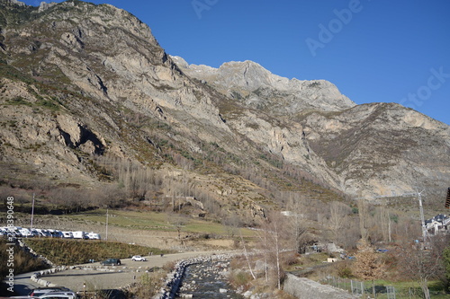 Street in Benasque, village of Huesca. Aragon,Spain photo