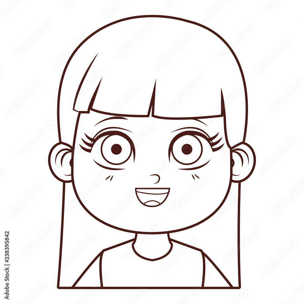 cute girl body cartoon