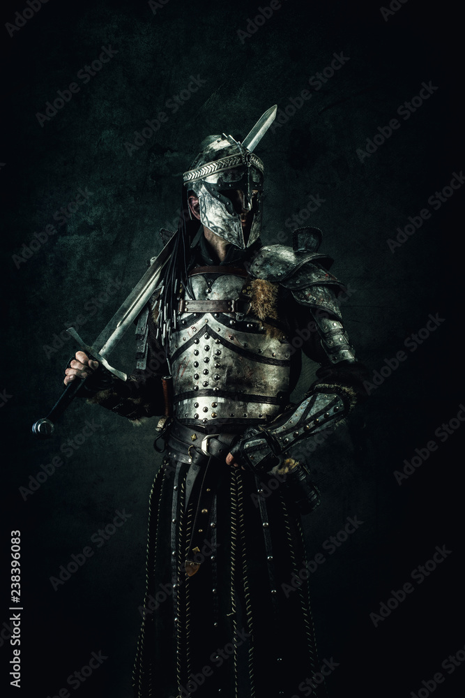 Portrait of a medieval fighter Portrait of a medieval fighter