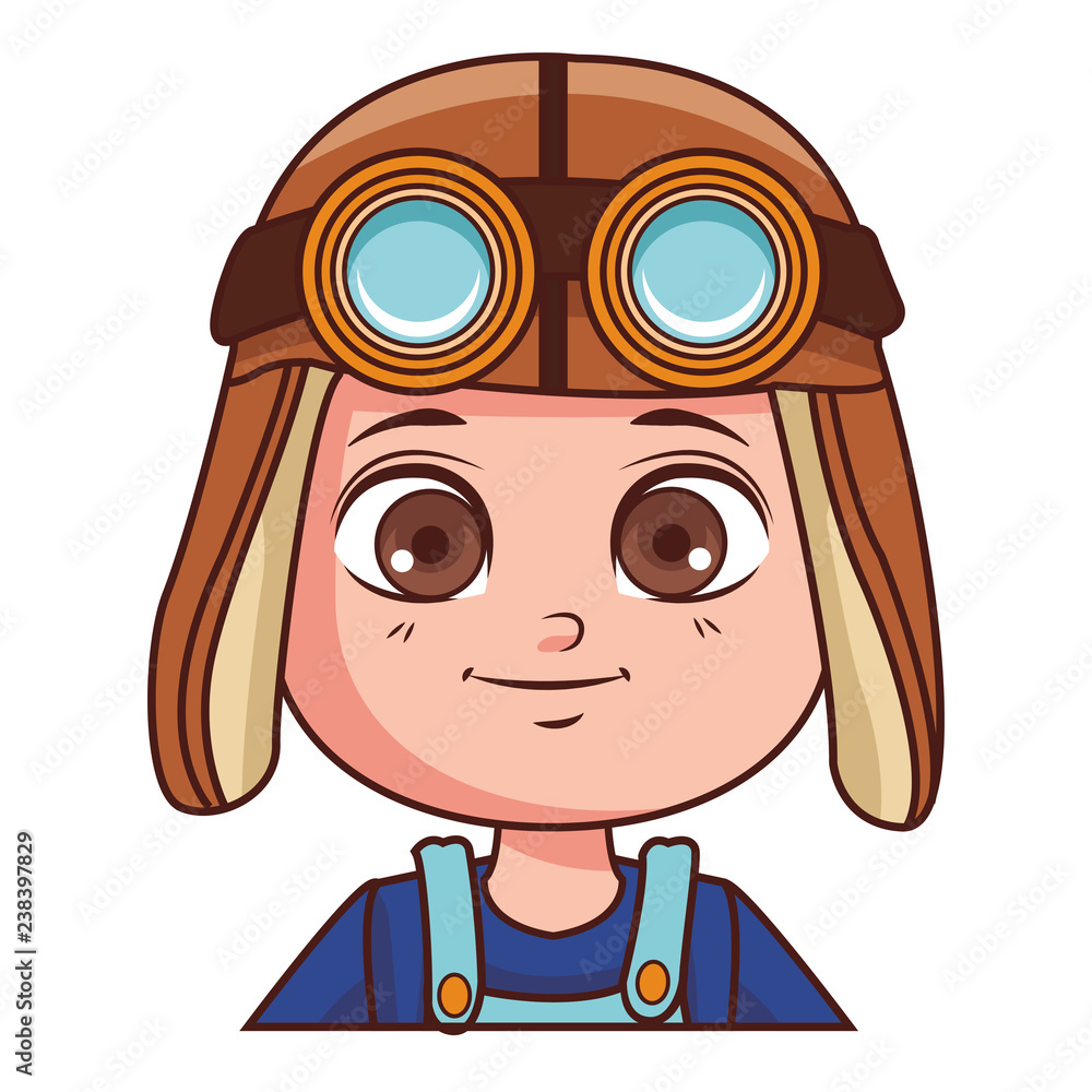 Obraz premium cute boy cartoon