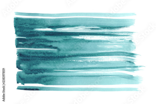 Sea blue stripe watercolor background - paper texture