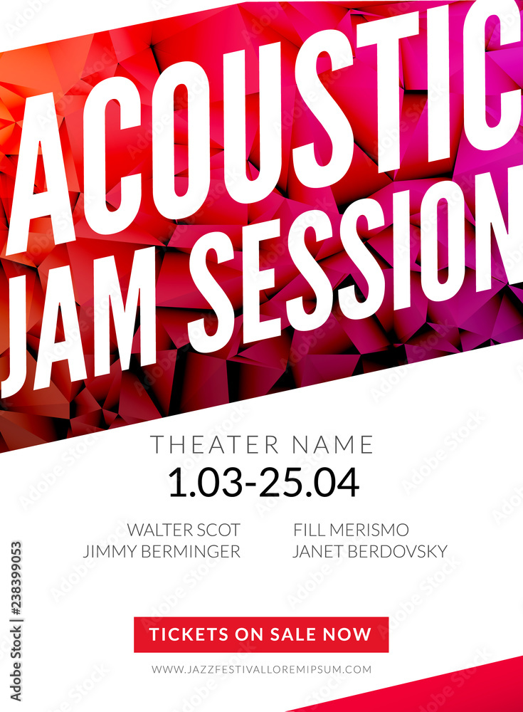 Modern acoustic classical music poster flyer. Local Music festival announcment, classical acoustic concert banner design Modern acoustic classical music poster flyer. Local Music festival announcment, classical acoustic concert banner design