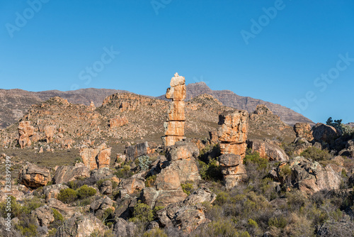 Rock formations on the Lots Wife hiking trail photo