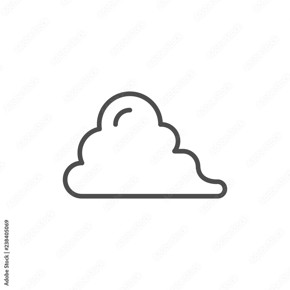 Cloud line icon Cloud line icon
