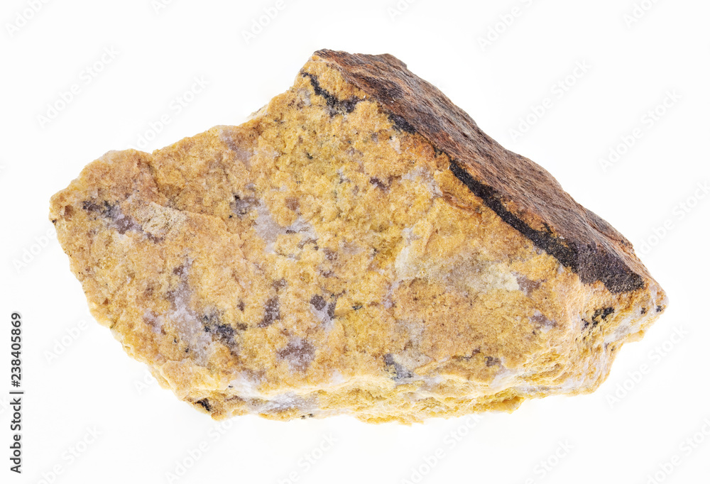 rough Narsarsukite stone on white rough Narsarsukite stone on white