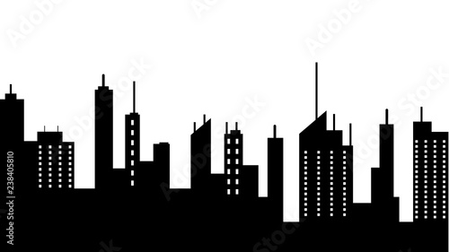 City scape silhouette icon. Element of cityscapes illustration. Signs and symbols icon can be used for web, logo, mobile app, UI, UX
