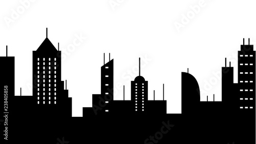 City scape silhouette icon. Element of cityscapes illustration. Signs and symbols icon can be used for web, logo, mobile app, UI, UX