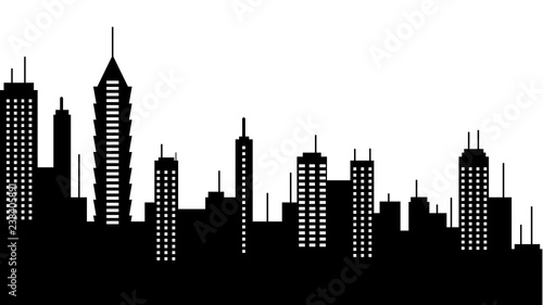City scape silhouette icon. Element of cityscapes illustration. Signs and symbols icon can be used for web, logo, mobile app, UI, UX