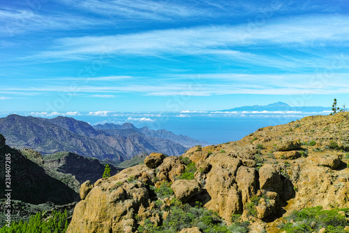 Mountains landscape on Gran Canaria island, Canary, Spain
