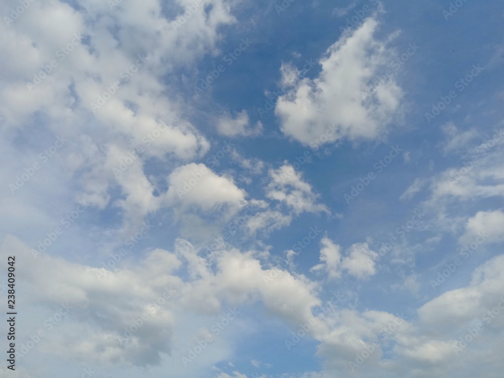 blue sky with clouds