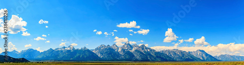 Panorama of Teton Range from Plains