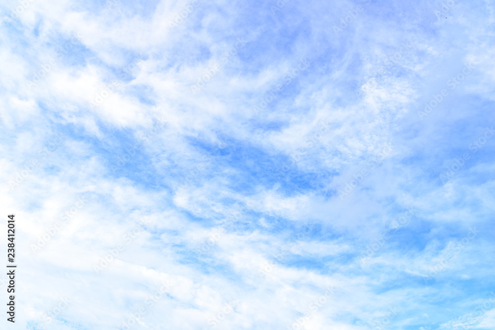 The nature of blue sky with cloud in the morning.