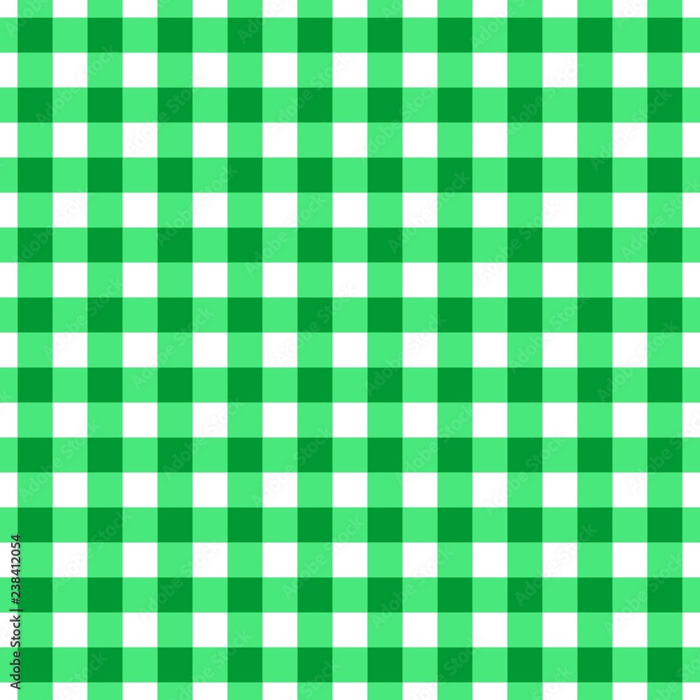 Checked cloth of green and gray geometric shapes. Background of colored squares and rectangles on a white background. Gold fabric Checked cloth of green and gray geometric shapes. Background of colored squares and rectangles on a white background. Gold fabric