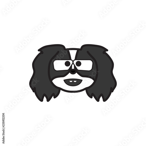 pekingese, emoji, botanist multicolored icon. Signs and symbols icon can be used for web, logo, mobile app, UI, UX