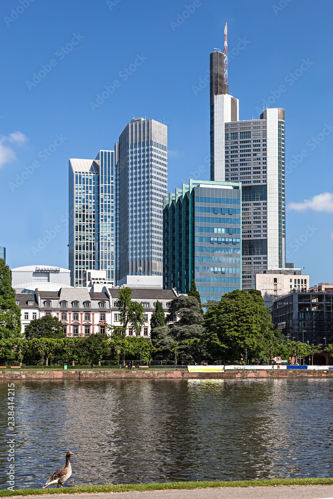 Skyline of Frankfurt am Main (Germany)