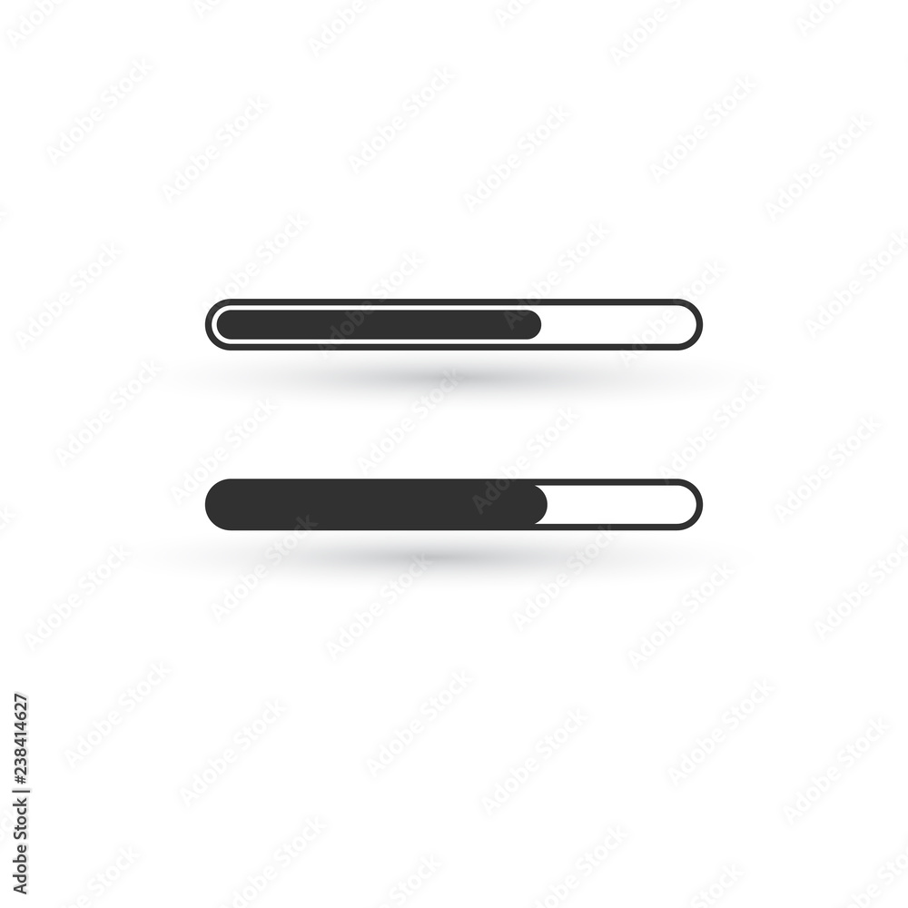 Loading icon, vector illustration isolated on white background. Loading icon, vector illustration isolated on white background.