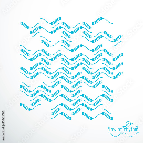 Technological vector wallpaper made with abstract lines. Modern geometric composition can be used as template and layout.