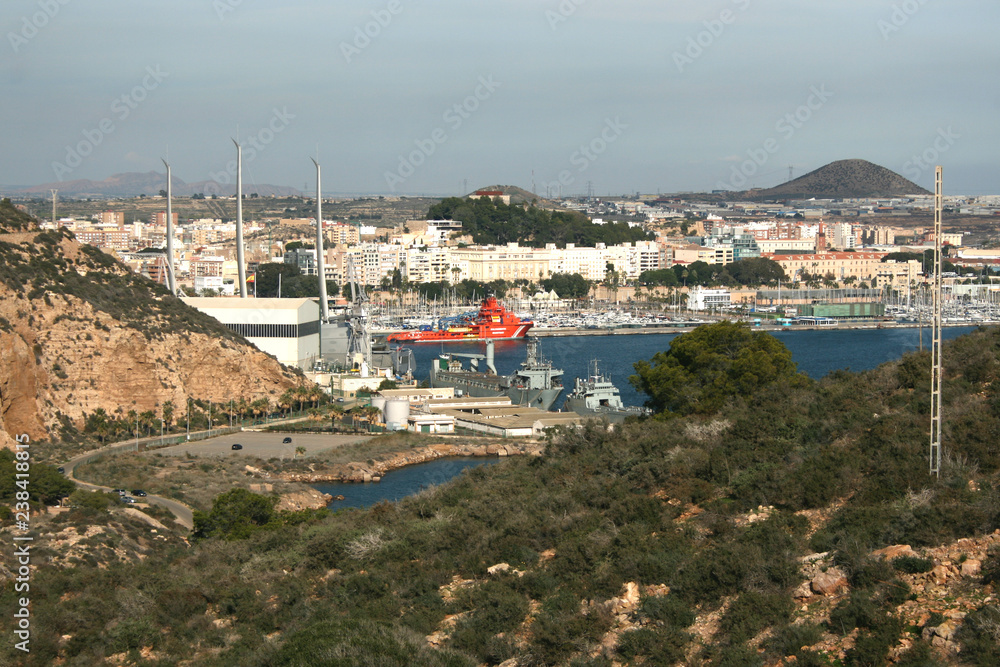 VIEW OF THE CARTAGENA´S PORT