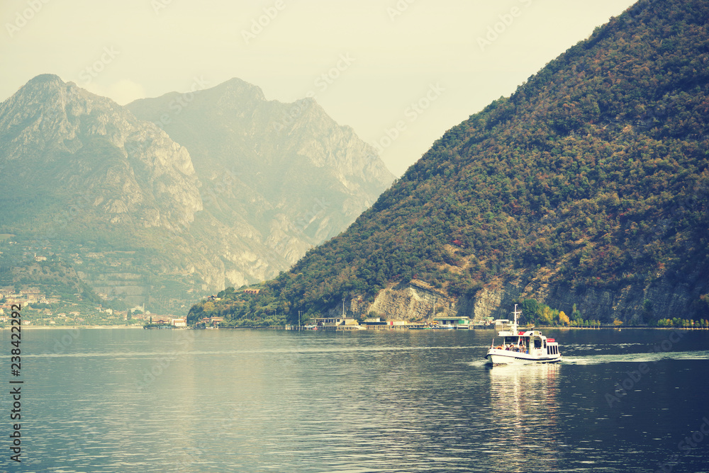 Iseo Lake in Italy, Europe