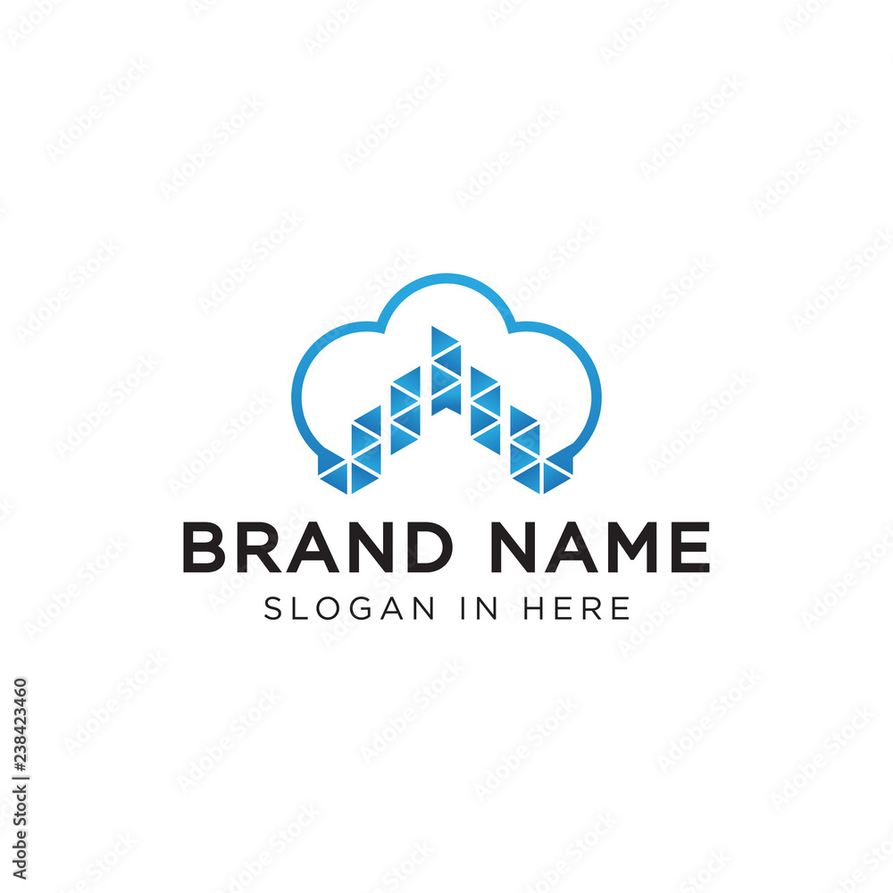 admiral cloud chart triangulation logo template admiral cloud chart triangulation logo template