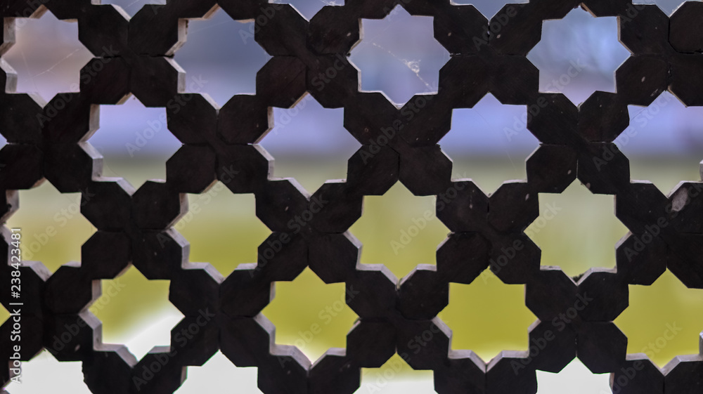 Octagon Shaped traditional Nepali windows Stock Photo | Adobe Stock