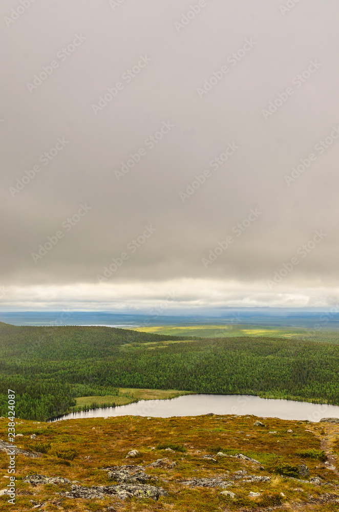 Views from Keimiötunturi Fell in Lapland Views from Keimiötunturi Fell in Lapland