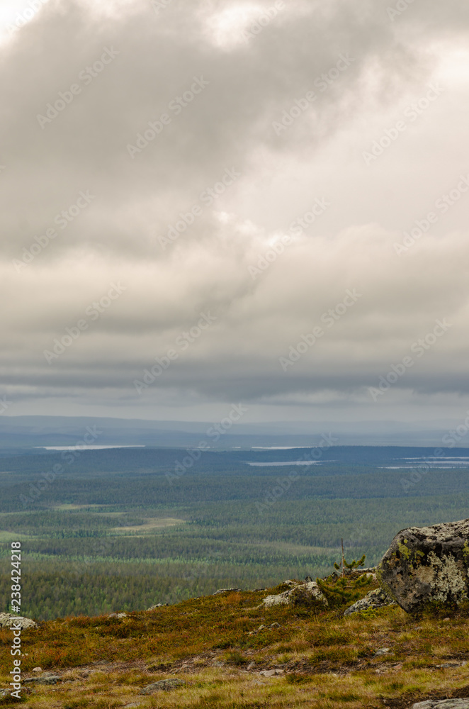 Views from Keimiötunturi Fell in Lapland Views from Keimiötunturi Fell in Lapland
