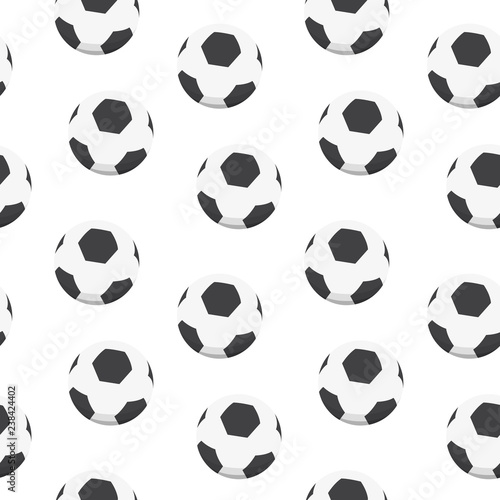 Sport background design. Soccer balls vector pattern.