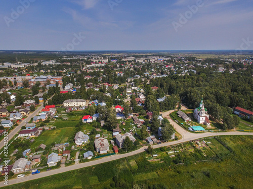 Above the town of Veliky Ustyug