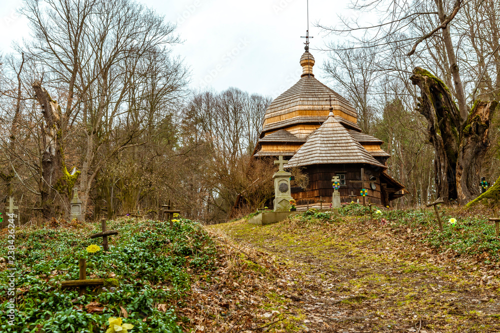 Old church in Ulucz, Poland 