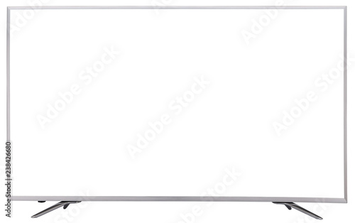 TV display screen frame with white backbackground