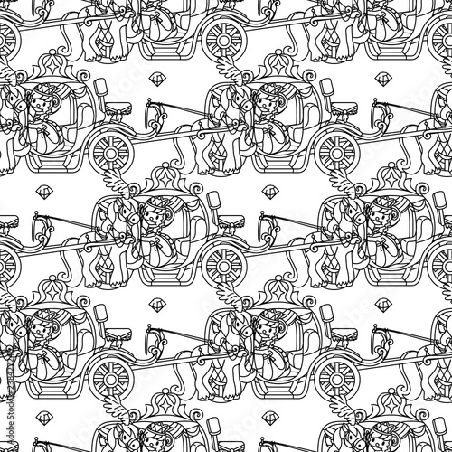 vector girlish seamless pattern
