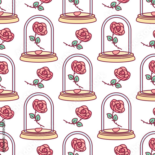 vector cartoon seamless pattern