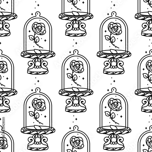 vector cartoon seamless pattern