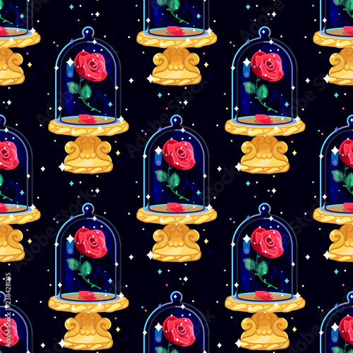 vector cartoon seamless pattern
