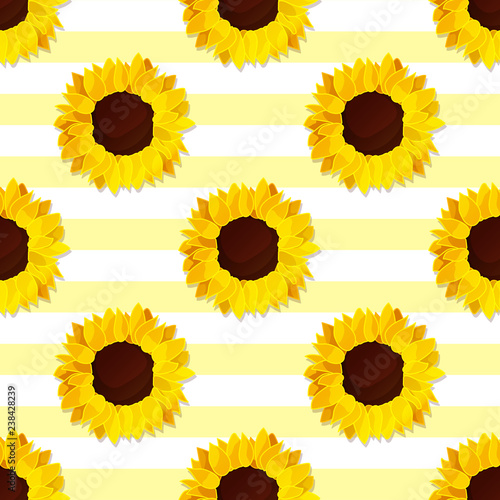 vector sunflower flower pattern